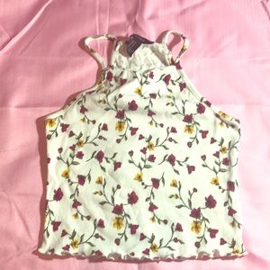 Spring time fine cropped cami